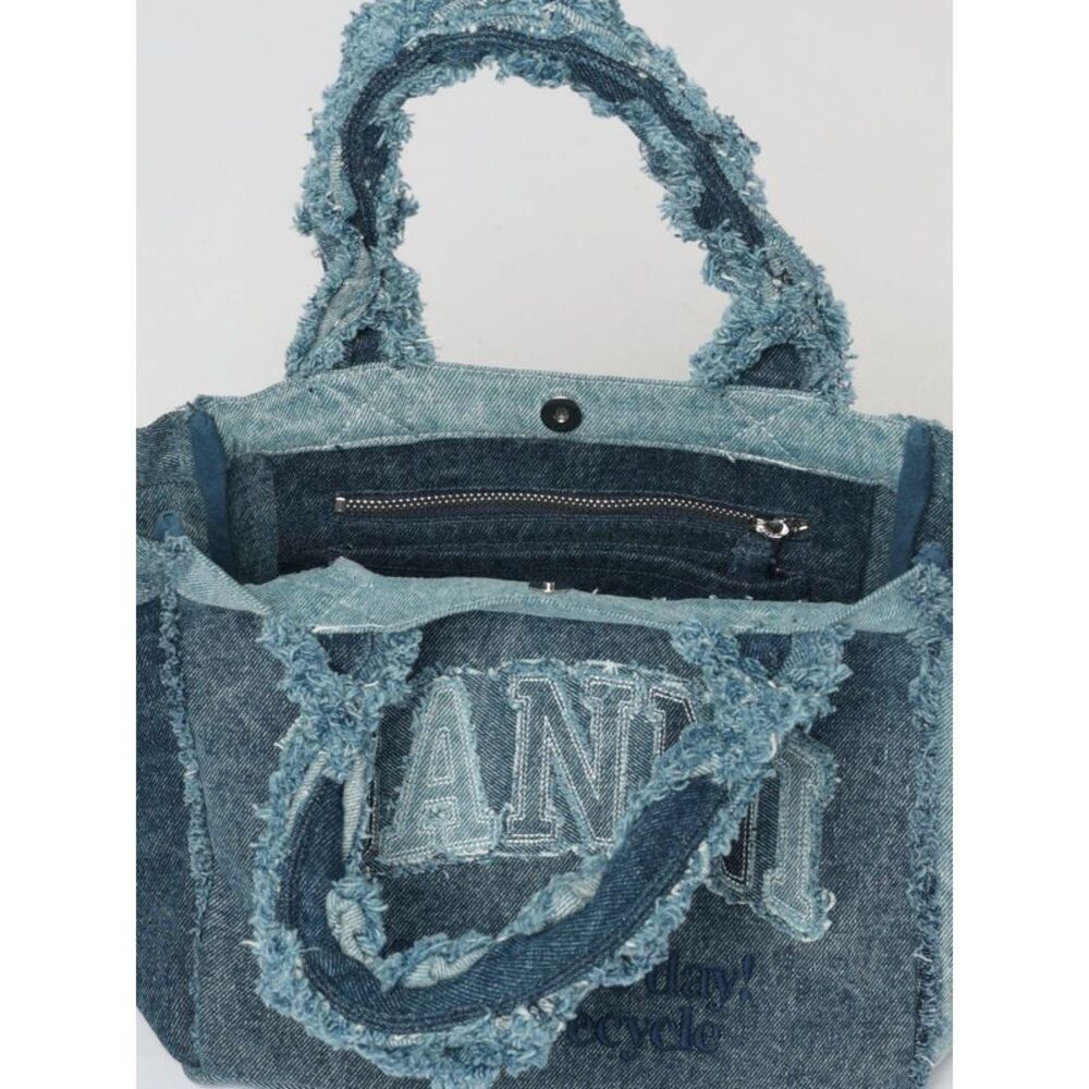 Ganni Handbag Woman Blue - Picture 3 of 3